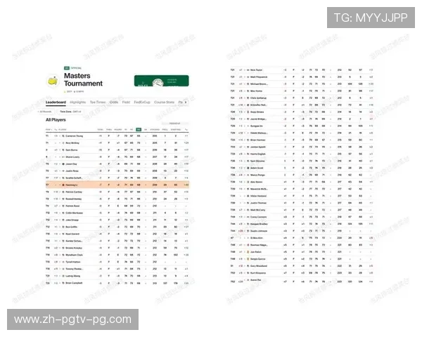 李昊桐1940开球领衔美国大师赛首轮分组及出发时间一览